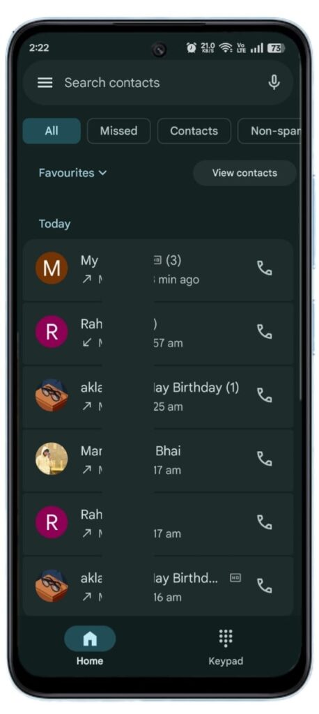 Call Aane Par Name Bolne Wala Setting