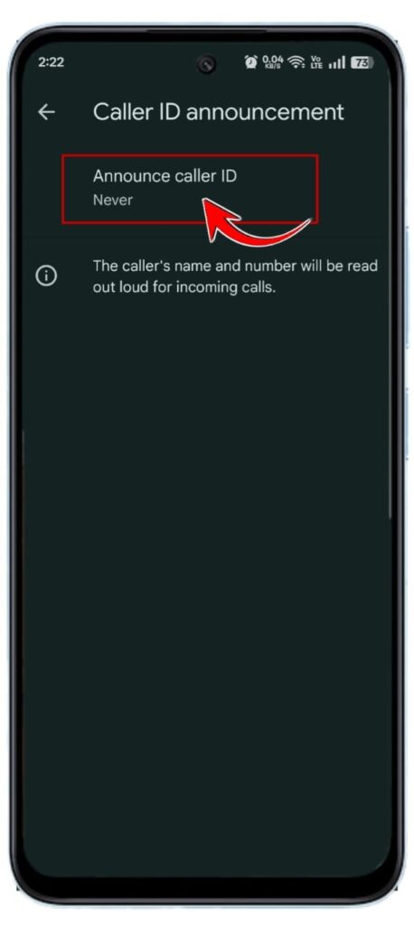 Call Aane Par Name Bolne Wala Setting