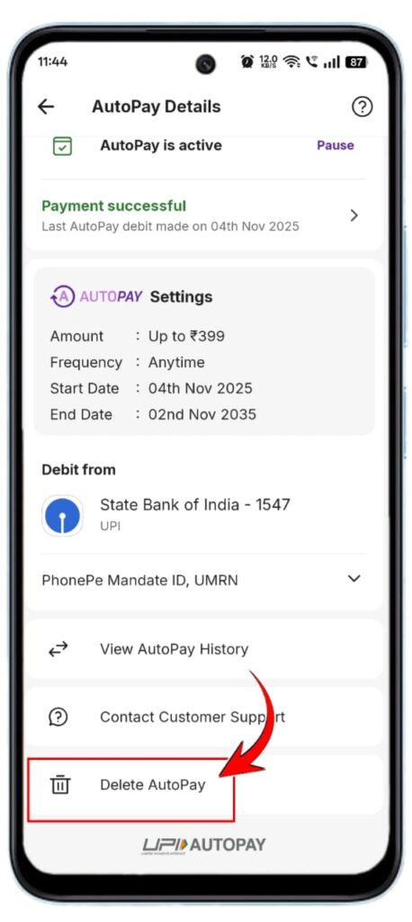 PhonePe Autopay Kaise Band Kare 2025