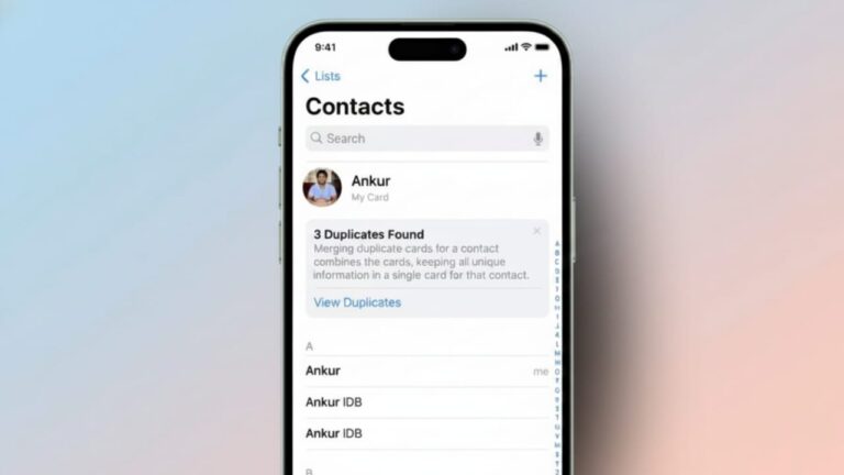 How to Merge Duplicate Contacts on iPhone Using iOS Features