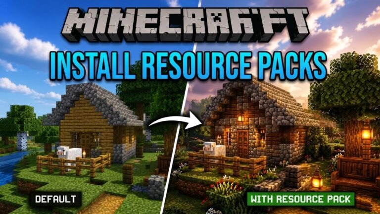 How to Install Minecraft Resource Packs on Java and Bedrock Edition