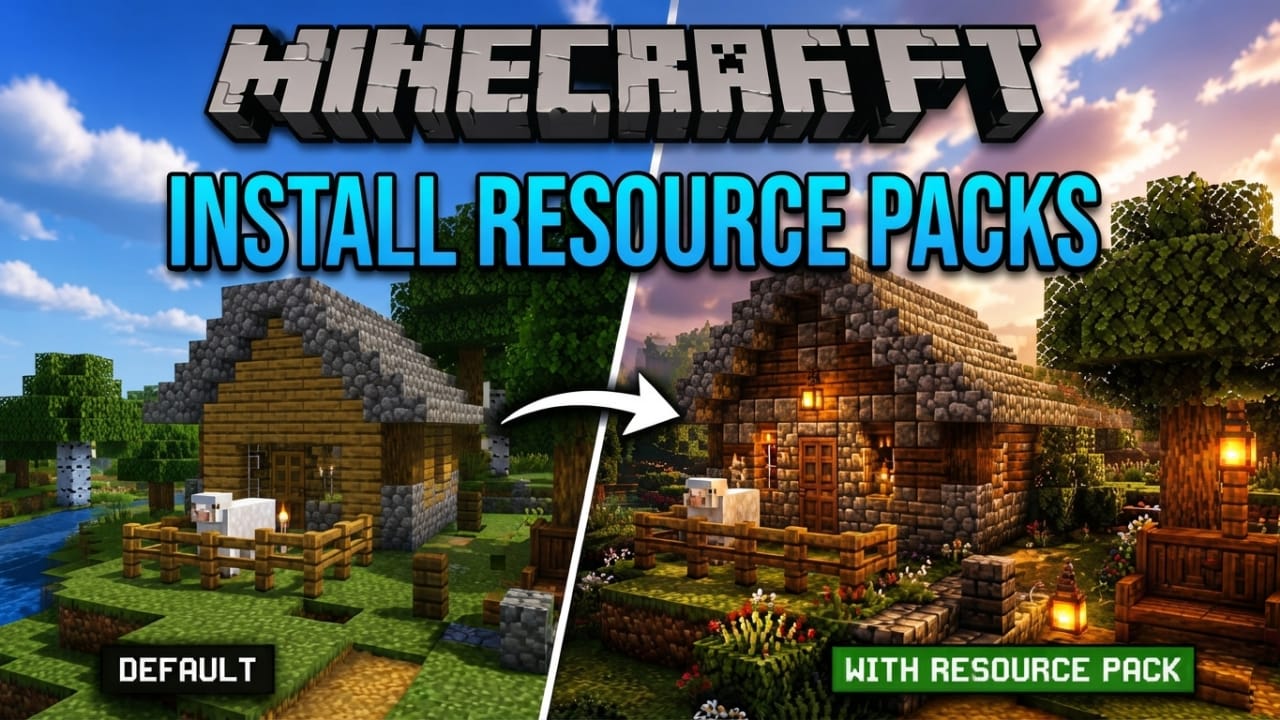 How to Install Minecraft Resource Packs on Java and Bedrock Edition