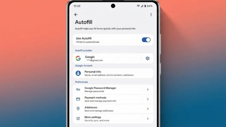 How to Manage Android Autofill Settings on Your Phone