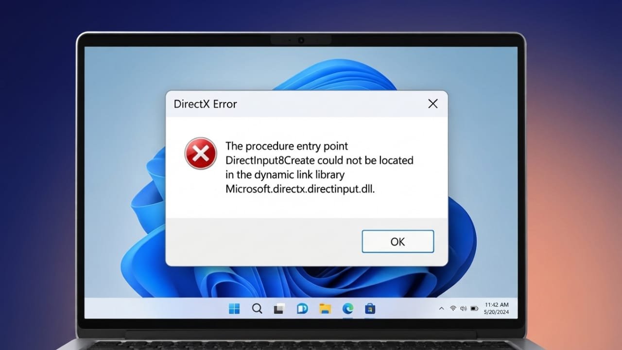 How to Fix Microsoft.directx.directinput.dll Errors on Windows