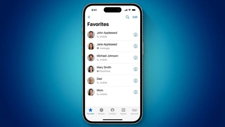 How to Manage Favorite Contacts on iPhone Quickly and Easily