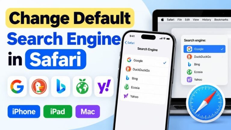 How to Change the Default Search Engine in Safari on iPhone, iPad, and Mac