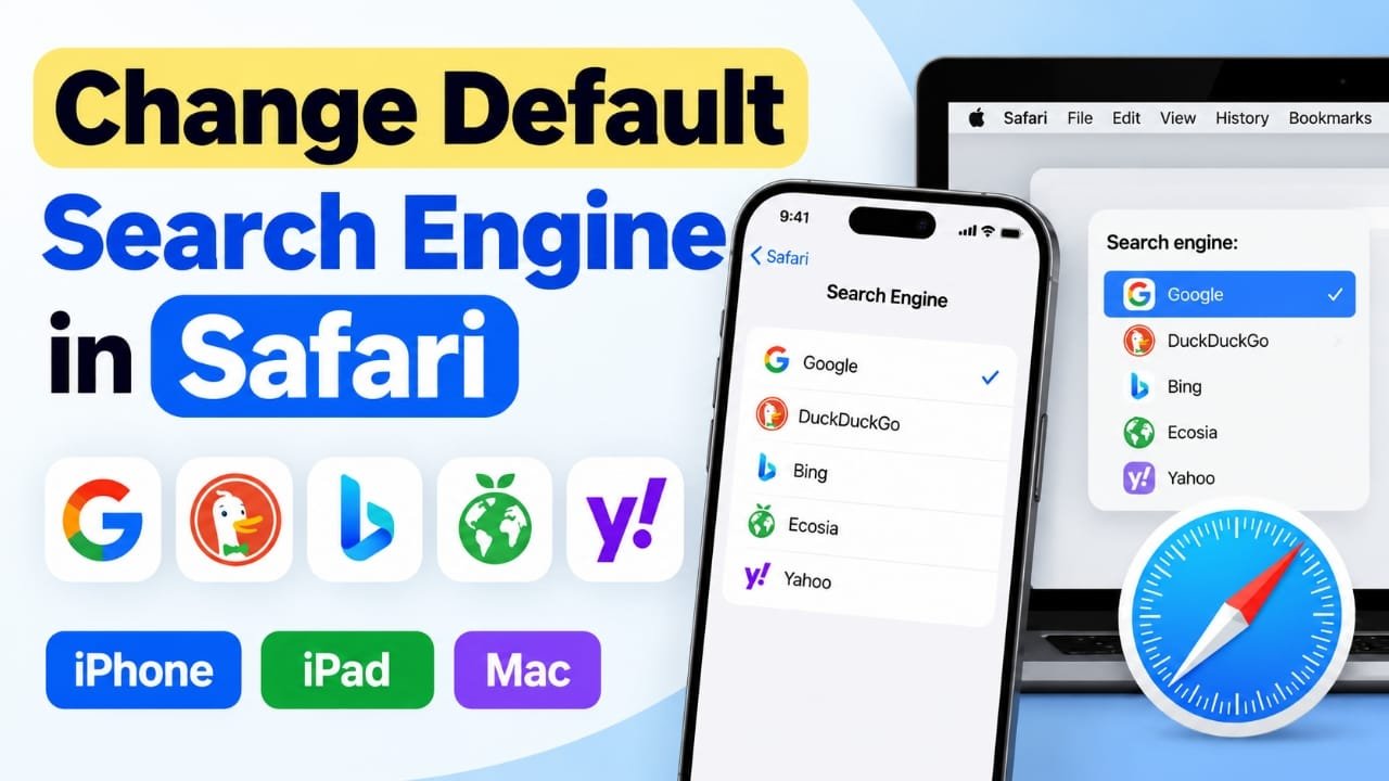 How to Change the Default Search Engine in Safari on iPhone, iPad, and Mac
